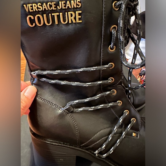VERSACE JEANS COUTURE combat boots style (NEW) - Picture 6 of 13